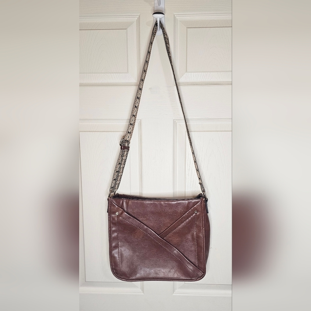 Lucky Brand Rayla Leather Crossbody Bag | Brown | Vintage Style